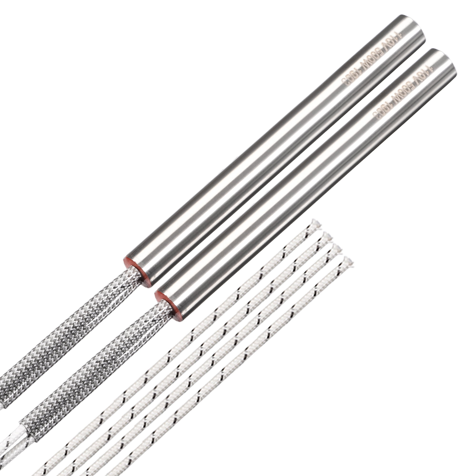 2PCS Cartridge Heater AC 110V 500W Electric Hot Rod Stainless Steel