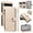 Beige, variant on For Google Pixel 6a Wallet Case with Zipper Card Slots,RFID Blocking Large Capacity Elegant PU Leather Magnetic Flip Case Crossbody Strap+Hand Lanyard for Travel / Daily Carrying,White