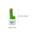 thumbnail image 2 of 4Pcs Creative Simulation Cactus Shaped Adornments Decorative Bonsai Prop (Green), 2 of 8