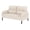 Beige 02, variant on 47" Small Loveseat Sofa Couch for Small Spaces,Corduroy Upholstered 2-Seater Love Seats for Apartment, Bedroom,Office,Green