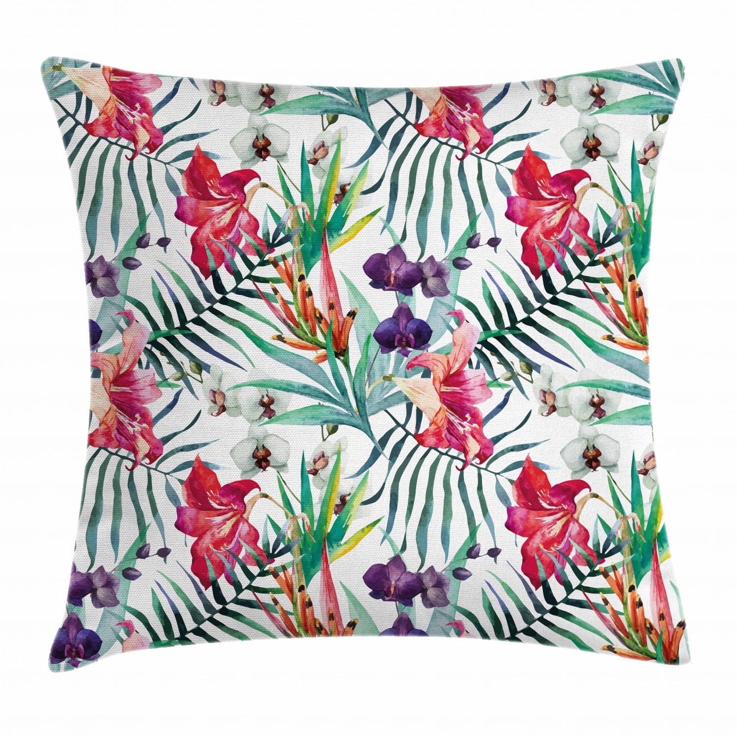 Multicolor 16x16 Summer time Butterfly Summer Throw Pillow