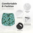 thumbnail image 4 of Bixox Women's Pineapple Sea Turtle pattern 2 in 1 Running Shorts - Lightweight Athletic Workout Gym Yoga Shorts Liner with Pockets - Small, 4 of 7