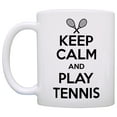 thumbnail image 2 of ThisWear Tennis Players Gifts Keep Calm and Play Tennis Sports 11 ounce 2 Pack Coffee Mugs, 2 of 4