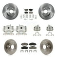 thumbnail image 1 of CMX Front Rear Disc Brake Caliper Rotors and Ceramic Pads Kit (10Pc) for Car Honda Accord KC8-101027C, 1 of 11