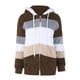 thumbnail image 4 of Gibobby Abrigo de peluche para mujer, Abrigo de Lana de Peluche para Mujer, Chaqueta con Capucha para otoño e Invierno, Sudaderas de Felpa cálidas Sueltas(Caqui,M), 4 of 5