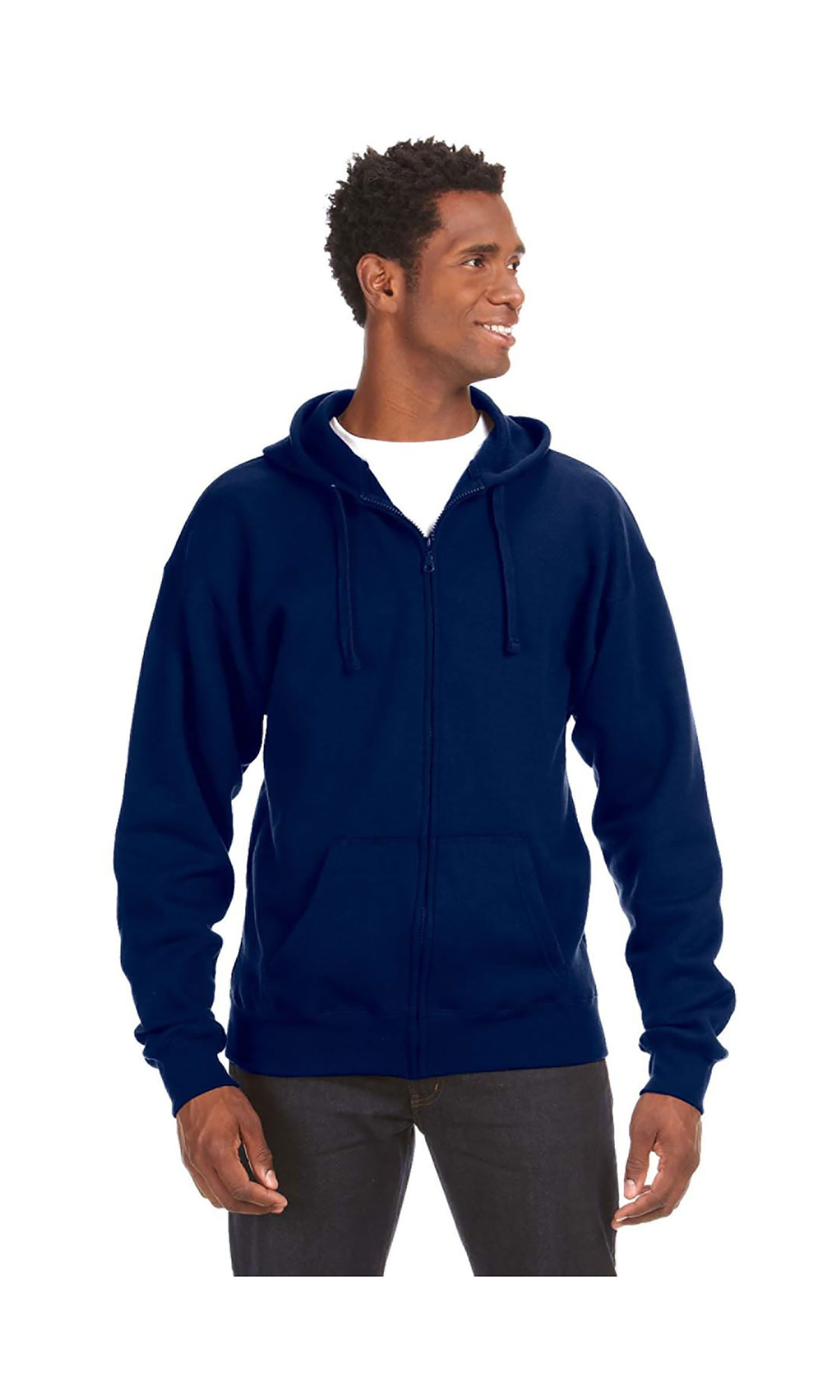 J America Premium Full Front Zipper Fleece Hood, Style JA8821 - Walmart.com
