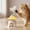 Yellow_New#590, variant on Rotating Cat Dog Interactive Ice Shaver Toy | 360° Motion Pet Teaser with Bell & Feather, Snack Leak Puzzle, Durable Plastic, Blue/Yellow/Green, 5.6x5.3in | Home Pet Entertainment