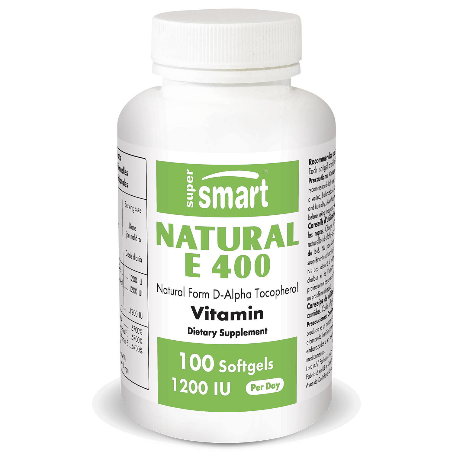 Puritan's Pride Vitamin E Softgelswith Selenium, 400 IU, 100 Ct