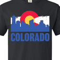 thumbnail image 4 of Inktastic Colorado Flag and Skyline T-Shirt, 4 of 5