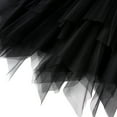 thumbnail image 4 of JINMGG Womens Plus Size Clearance $5 Women Irregular Long Tulle Skirts Elastic High Waist Mesh Tulle Tutu Maxi Skirt Black, 4 of 6