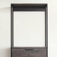 thumbnail image 3 of Newboti Furniture Monica Wood Walk-in Closet with Three Drawers and One Shelf in Rustic Gray 17435, 3 of 5