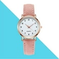 thumbnail image 3 of Women's Rhinestone-Studded Luminous Quartz Watch, 32.5mm Alloy Case with 16mm Imitation Leather Strap, Water-Resistant for Everyday Elegant Wear, 3 of 3