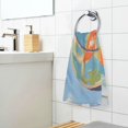 thumbnail image 3 of Yayeee 100% Cotton Hand Towels for Bathroom 16" x 28" Soft Absorbent Kitchen Towel, Art Goldfish, 3 of 7