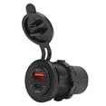 thumbnail image 4 of Adaptador de cargador USB para automóvil, cargador de puerto USB para automóvil, cargador de automóvil Q, toma de corriente USB para automóvil, diseño aerodinámico, 4 of 9