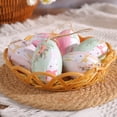 thumbnail image 3 of Tnobhg 7Pcs/Set Colorful Bunny Painted Plastic Easter Eggs with Basket Hanging Pendant DIY Easter Egg Crafts Home Easter Party Supplies, 3 of 8