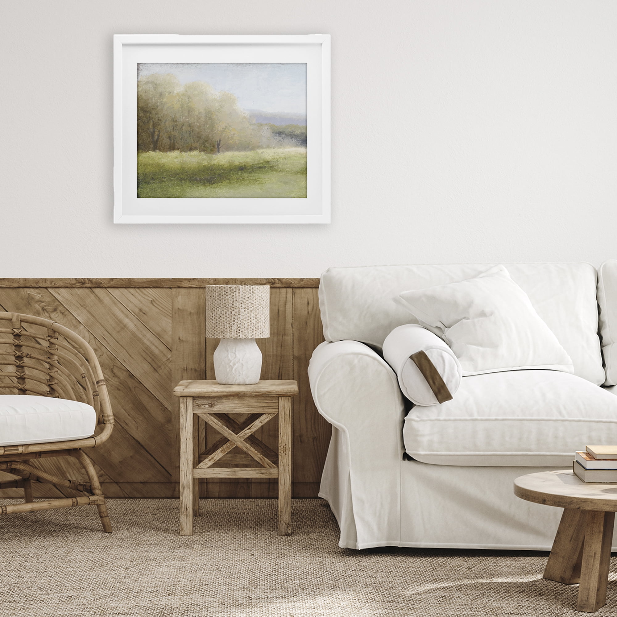 Stupell Industries Within a Familiar Place Landscape White Framed Print Under Glass, design by Michael Marcon