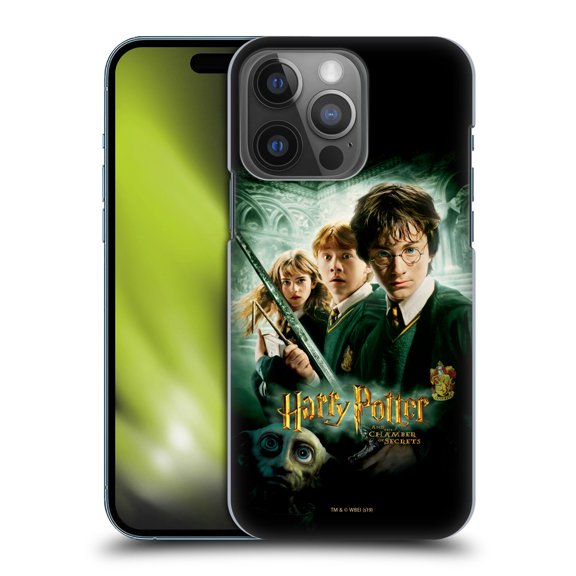 Head Case Designs Officially Licensed Harry Potter Chamber Of Secrets III Movie Poster Hard Back Case Compatible with Apple iPhone 14 Pro