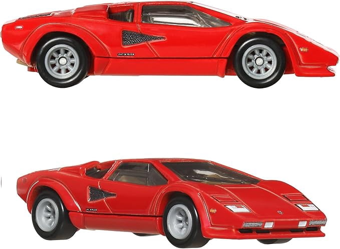 Hot Wheels Lamborghini Countach LP5000 & Lancia Stratos Zero 2 Pack Premium Set