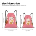 thumbnail image 2 of Xecao Cute Cat Pattern Sports Drawstring Backpack - String Swim Gym Bag with Wet Proof Pocket for Women&Men-Medium, 2 of 6