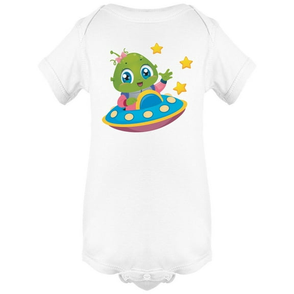 Baby Alien With Tiny Spaceship Bodysuit Infant -Image by Shutterstock,  6 Months