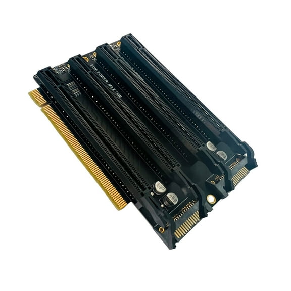 PCIE3.0 x16 1 to 4 Expansion Card PCIe-Bifurcation x16 to X4X4X4X4 Power Supply Gen3 Split Card Splitter Card