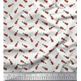 thumbnail image 1 of Soimoi Cotton Voile Fabric Guitar Musical Instrument Print Sewing Fabric Yard 42 Inch Wide, 1 of 1