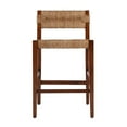 thumbnail image 4 of Butler Specialty Company Valencia 25" Woven Counter Stool with Back - Brown, 4 of 8