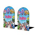 thumbnail image 1 of Bubu y los Búhos Pequeños Sujetalibros decorativos temáticos, tope para estantería con base antideslizante, uso dual para hogar y oficina - 2 piezas, 1 of 6