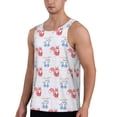 thumbnail image 2 of Haiem Red Squirrel And Blue Rabbit Men Workout Tank Top Gym Bodybuilding Sleeveless Muscle T Shirts Athletic Tank Breathable Workout Shirt-3X-Large, 2 of 9