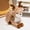 Brown, variant on Gqtwoy Christmas Elks Plush Doll, Lifelike Brown Sika Deer Toy, Premium Cotton Plush Toy, Imaginative Play Plush Doll, Easy-Clean Deer Plush Toy, Ideal Birthday/Holiday Gift Doll
