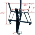 thumbnail image 2 of Heavy Duty BBQ Grill Rolling Cart, Rolling Nest, Rolling Outdoor Cart for Big Green Egg Medium with Locking Caster for BGE M Smoker Kamado Joe Charcoal Grill Stand Accessories, 2 of 5