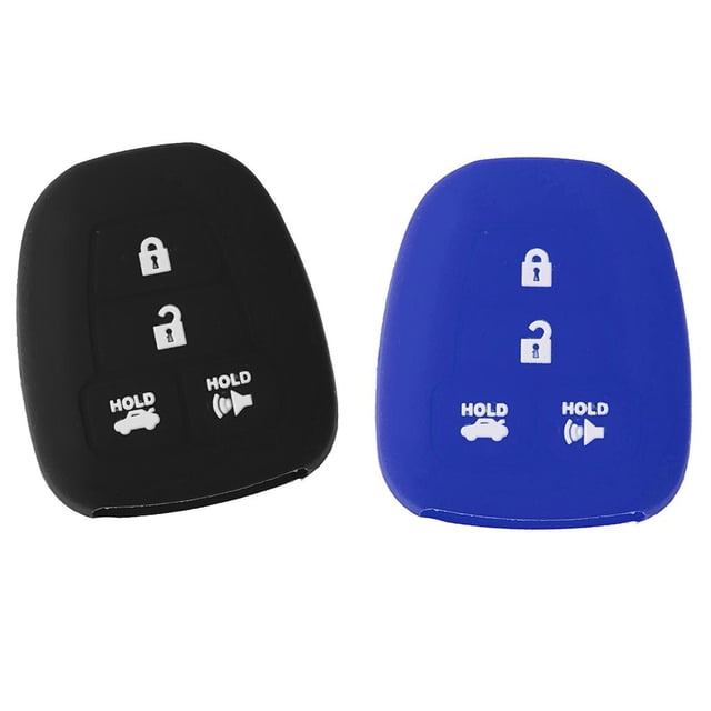 2x Silicone Key Fob Shell Cubierta De La Piel Titular De La Caja Para Toyota Corolla Camry Macarena Carcasa del llavero del coche