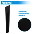 thumbnail image 6 of Unique Bargains 4 Pcs Black Windshield B Pillar Trim Exterior Garnish Front Rear Left Right for Porsche Panamera 17-21, 6 of 6