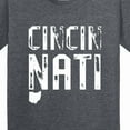 thumbnail image 4 of Inktastic Cincinnati, Ohio Distressed Font Youth T-Shirt, 4 of 5
