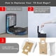 thumbnail image 4 of Paquete de 15 bolsas de polvo para aspiradora Ecovacs Deebot Ozmo T8 Aivi T8 Max, 4 of 5