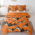 thumbnail image 1 of YST 7 Piece Bed in a Bag King Size Comforter Set Halloween Bedding Set,Black Bat Reversible Design Bed Set,Orange Happy Halloween Soft Microfiber Comforter with Sheet Set,All Season, 1 of 5