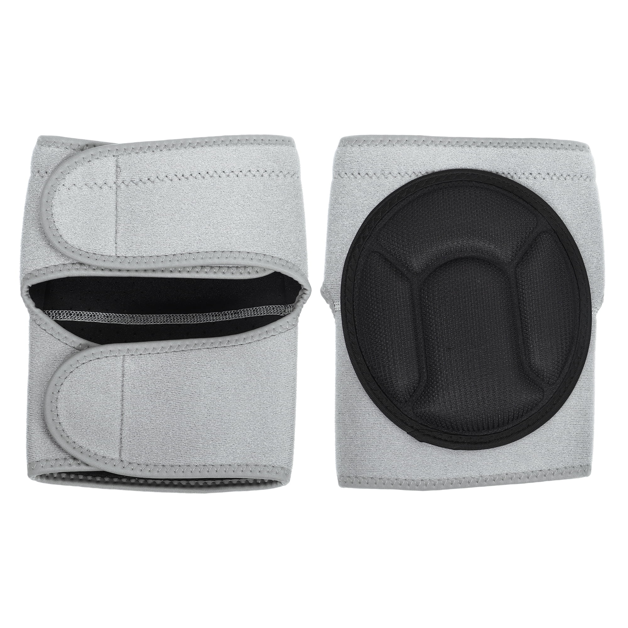 Unique Bargains 1 Pair Turtle Shell Shape Knee Brace Protection Sponge Knee Pads for Men and Women Gray Size XL