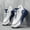 White Blue, variant on Men's Mid-Top Running Shoes 2026 Spring/Summer - Fashionable Comfortable Sneakers