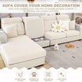 thumbnail image 3 of Housse de Canapé Extensible 2024 2023, Housses de Coussin de Canapé Antidérapantes, Housses de Sectionnel en L, Housse de Chaise Longue (Camel Chaise Cover), 3 of 8