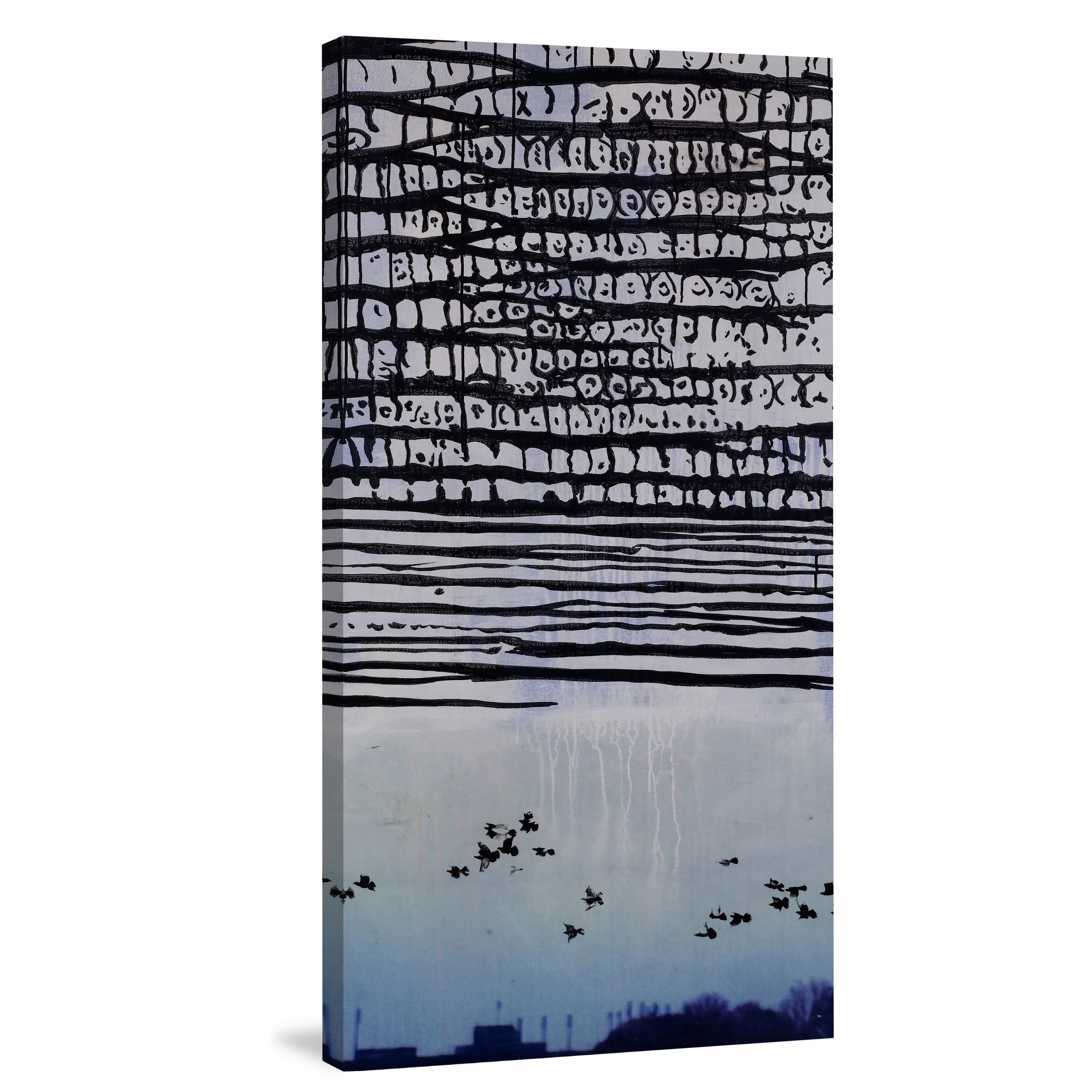 Soaring Birds Painting Print on Wrapped Canvas