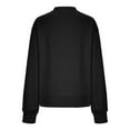 thumbnail image 5 of Scyoekwg Trendy Crewneck Sweatshirts Women Fall Loose Casual Long Sleeve Ladies Sweatshirt Solid Color Pullover Sweatshirts for Teen Girls(Black,XXL), 5 of 6
