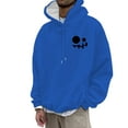 thumbnail image 1 of VBARHMQRT Chandail en Molleton Noir Homme et Femme Mode Décontractée Impression 3D Manches Longues Chandail à Capuche avec Cordon de Serrage, 1 of 5