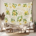 thumbnail image 2 of Yellow Lemons Tapestry for Bedroom Wall Hanging Tapestry, Summer Botanical Fruit Leaves Country Ceiling Backdrop Tapestries Poster Blanket Wall Decor for Teens Room Living Room Dorm 55" x 73", 2 of 8
