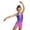 Purple, variant on Girls Athletic Romper Jumpsuit Stretch Long Sleeve Bodysuit Toddler Kids Outfit Clothes