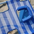 thumbnail image 4 of Open Box Ostrich Original 3N1 Outdoor Beach Lounge Chair w/ Footrest, Stripe, 4 of 7