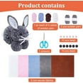 thumbnail image 2 of Crochet Kit Beginners 6 Set Crochet Pom Pom Cute Bunny Rabbit Knitting Kit Easter Day Christmas Birthday Easter Gift Girls, 2 of 7
