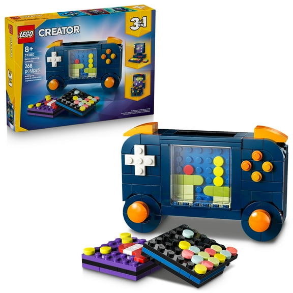 LEGO Creator 3 in 1 Retro Gaming Console Building Toy for Boys & Girls - Kids Build a Console, Mini Arcade Game, or Mini Computer - Gift Idea for Gaming Fans, Ages 8  - 31380