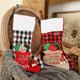 thumbnail image 3 of Medias de Navidad 18 pulgadas Medias de Navidad grandes clásicas Tela escocesa de arpillera, 3 of 7
