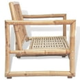 thumbnail image 5 of vidaXL 2 Seater Garden Sofa with Cushions Bamboo, 5 of 5