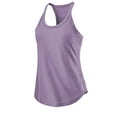 thumbnail image 4 of Plus Size Summer Tops Women Racerback Yoga Sport Tank Top Sleeveless Casual Basic Tees Curved Hem Camisole (S, Purple), 4 of 5
